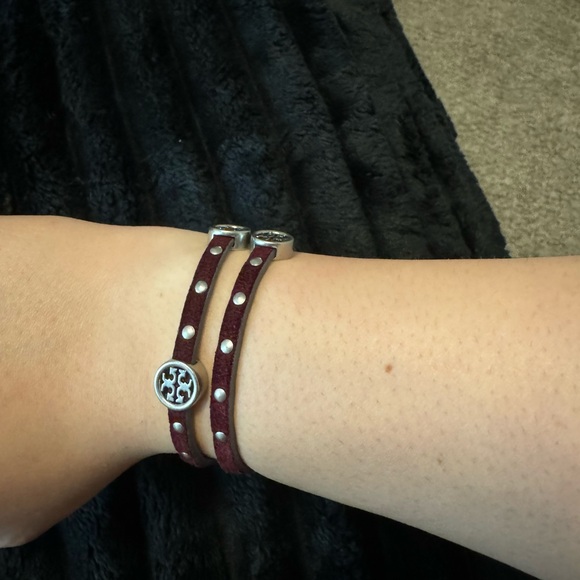 Tory Burch Leather Wrap around braclet - Picture 2 of 3